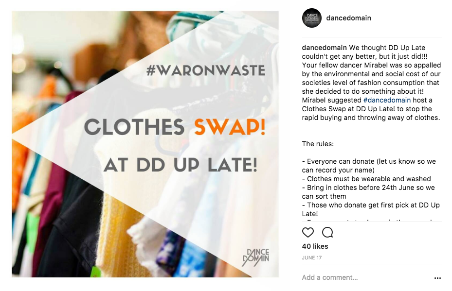 Dance Domain's War on Waste! Getting the word out