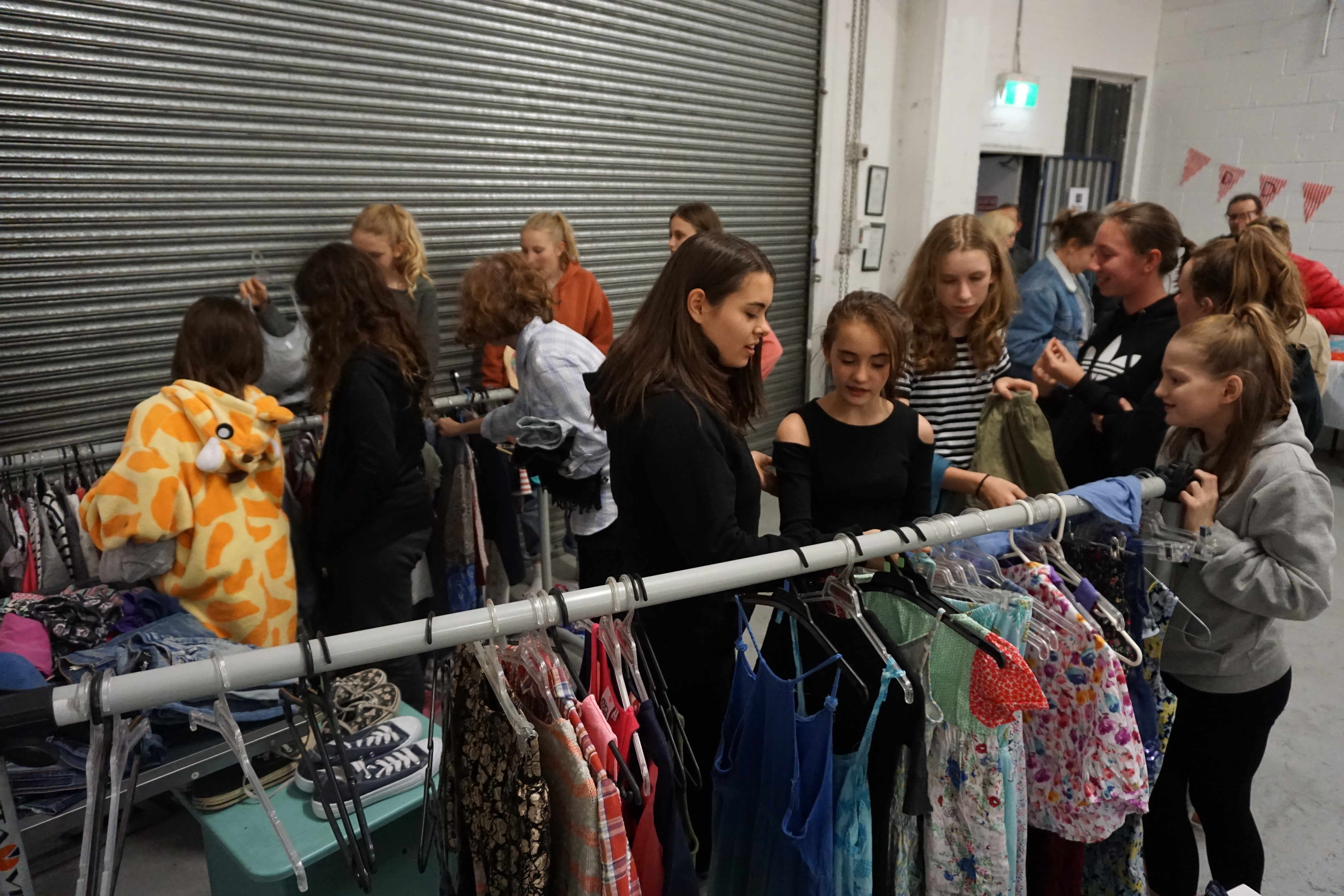 The Dance Domain clothes swap shop in action!