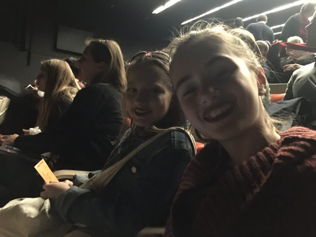 dance domain students in the audience before Bangarra's show starts!