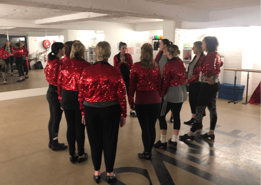 a quick pep talk for our adult tap dance performers